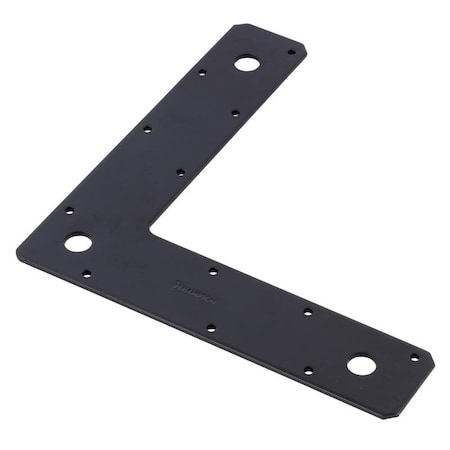 Hampton Hampton 1/8 in. H X 9 in. W X 2 in. D Black Steel Corner Plate 02-3411-401